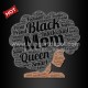 Africa Black Mom Queen Iron On Vinyls Printing Afro Girl Design